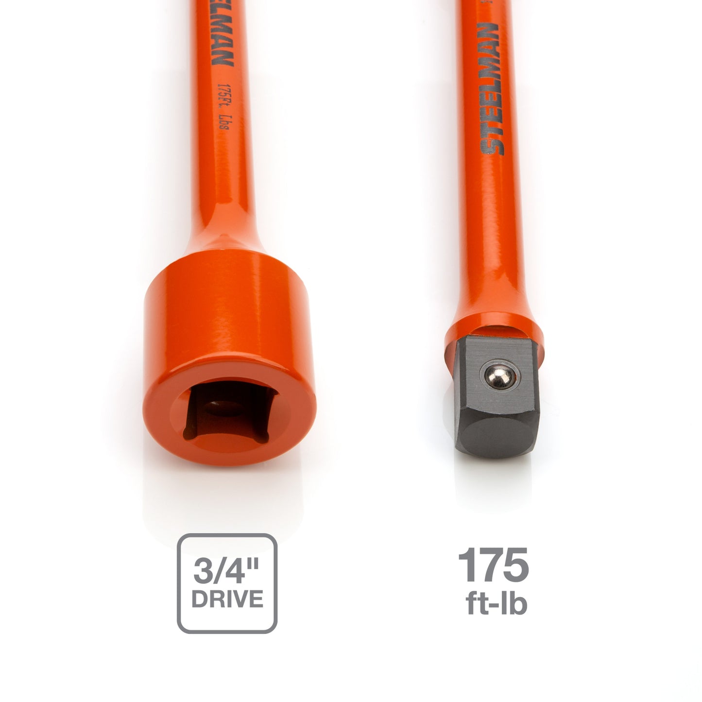 3/4-inch Drive 175 ft-lb Torque Extension - Orange