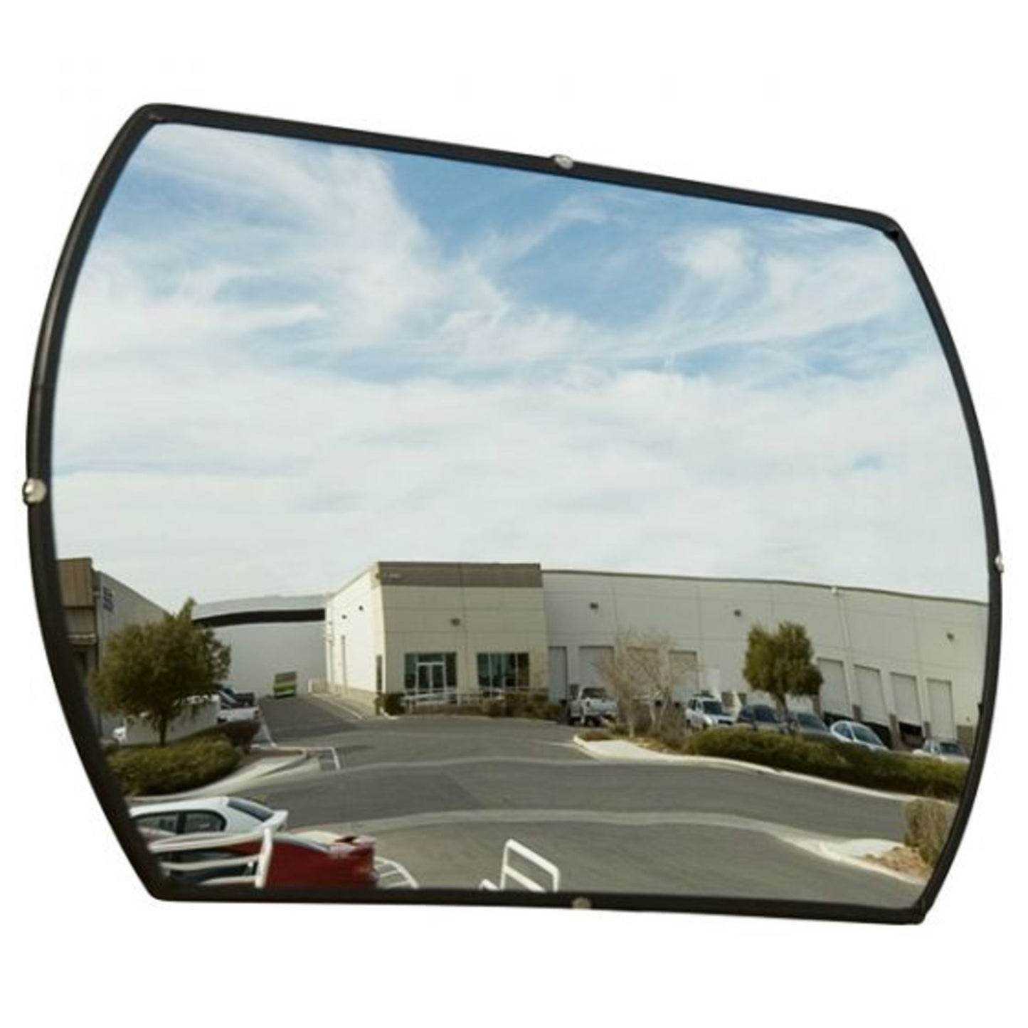 Convex Acrylic Security Mirror with Mounting Hardware