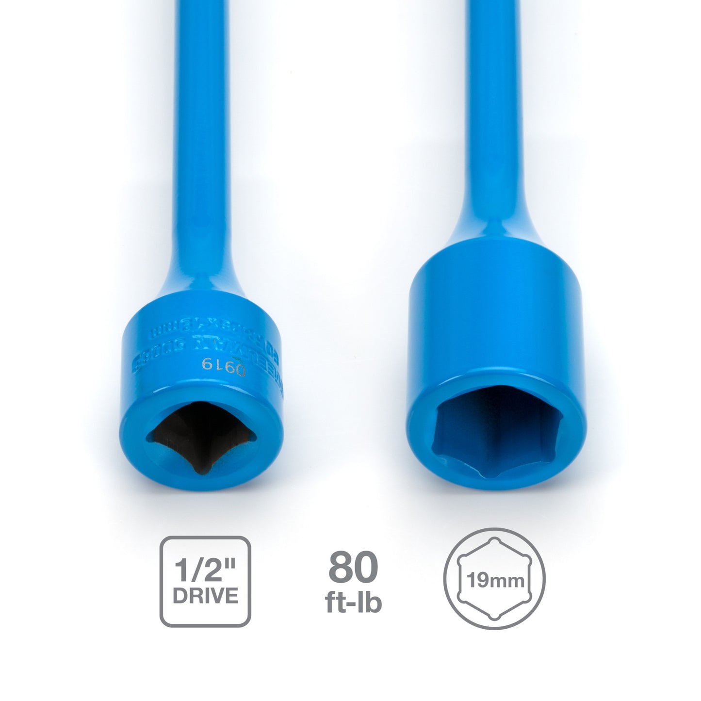 1/2-inch Drive x 19mm 80 ft-lb Torque Stick - Light Blue