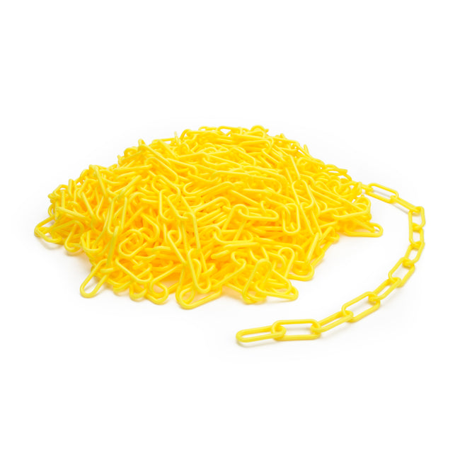 200-Foot Yellow Plastic Safety Barrier Marker Chain