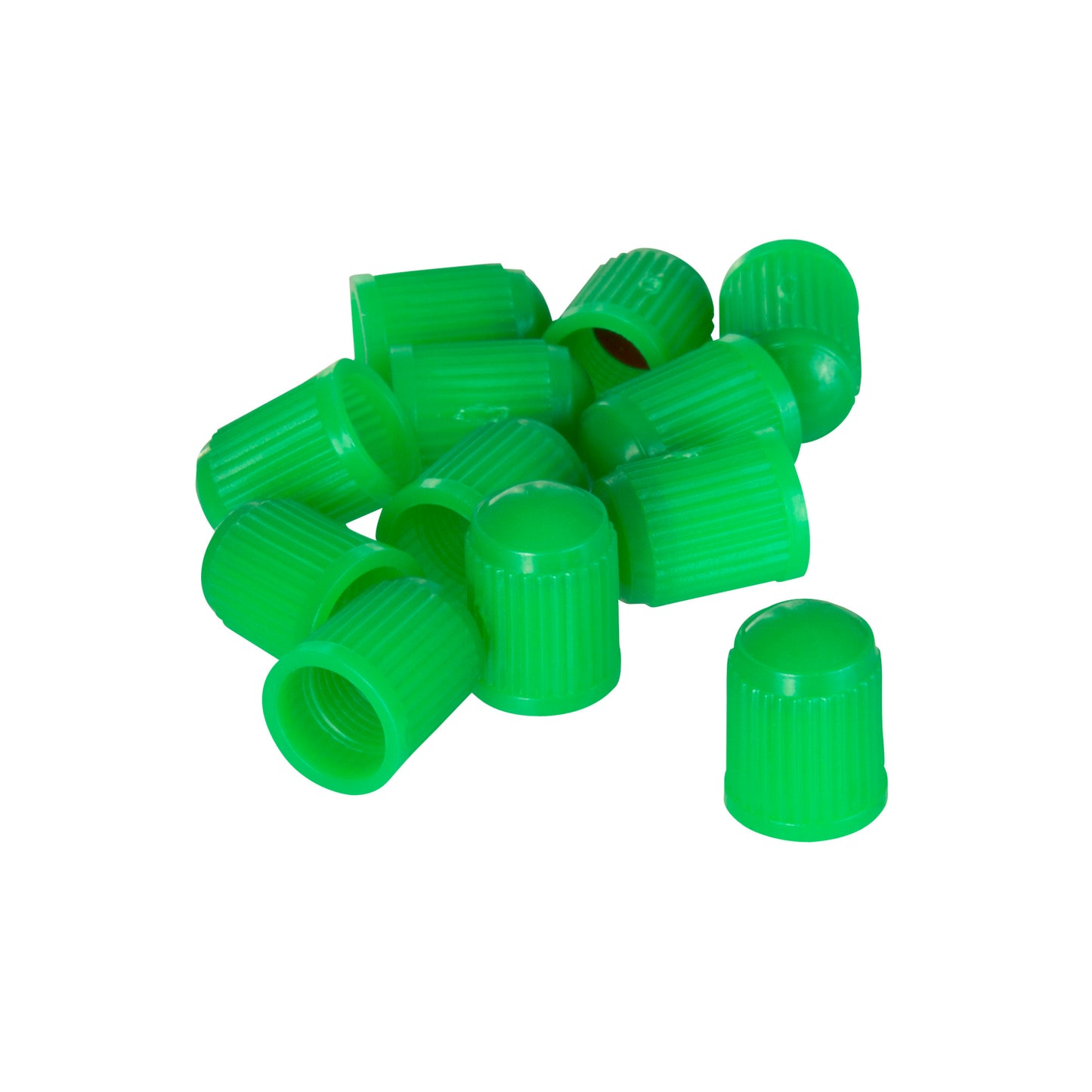TPMS Green Plastic Cap with Seal, 100-pack