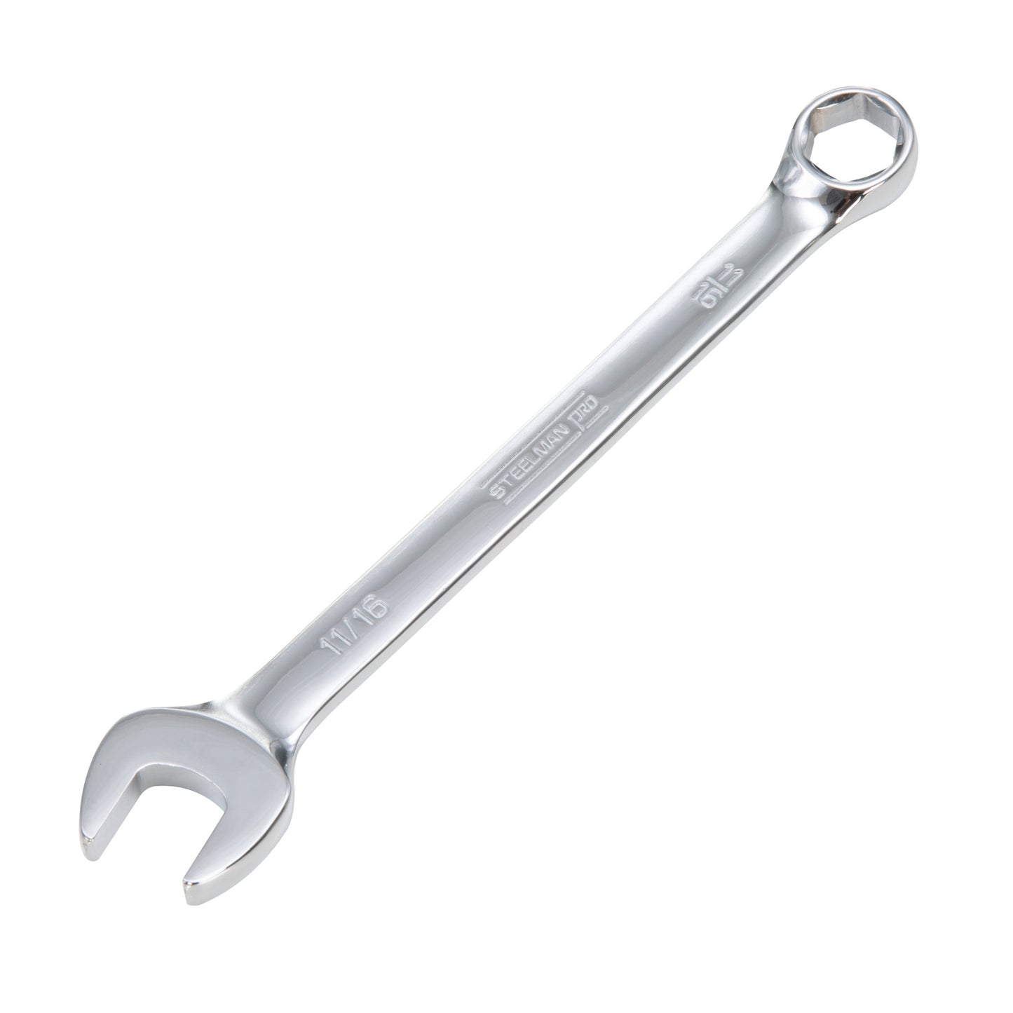 11/16-inch Full Polish SAE Combination Wrench with 6-Point Box End