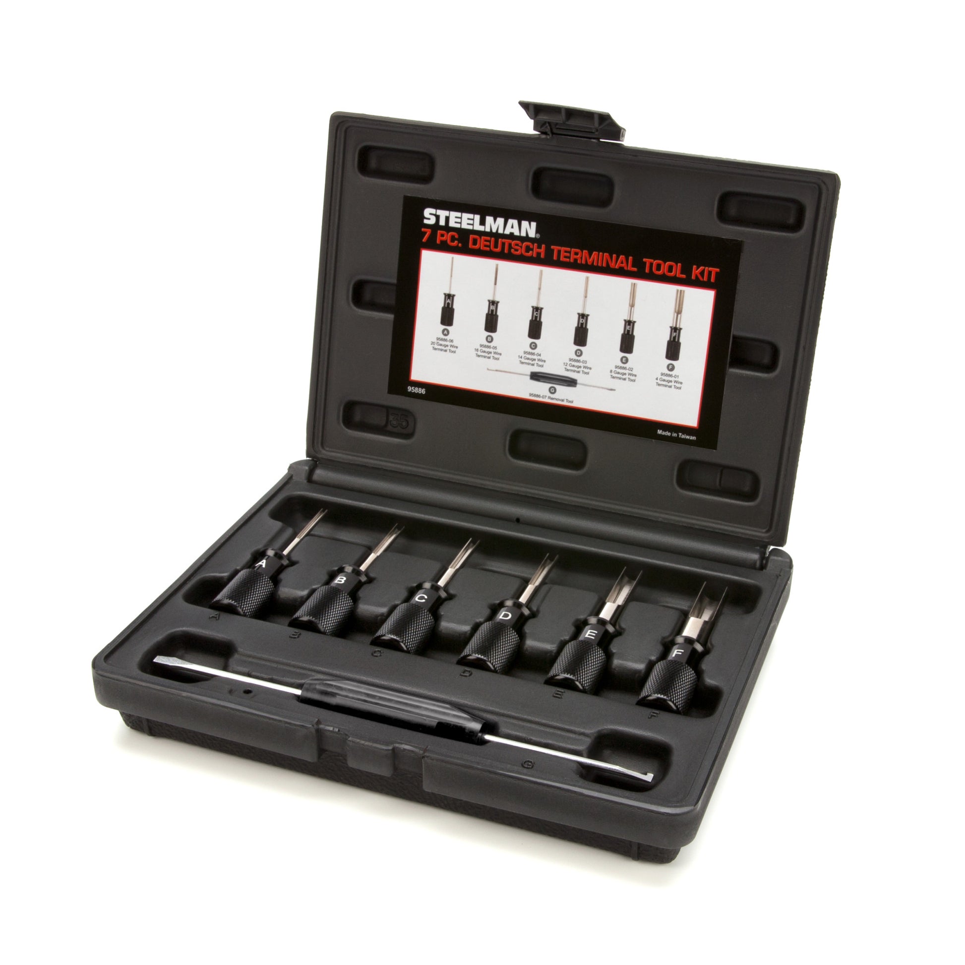 7pc Deutsch Terminal Release/Removal Tool Kit - 4, 8, 12, 14, 16