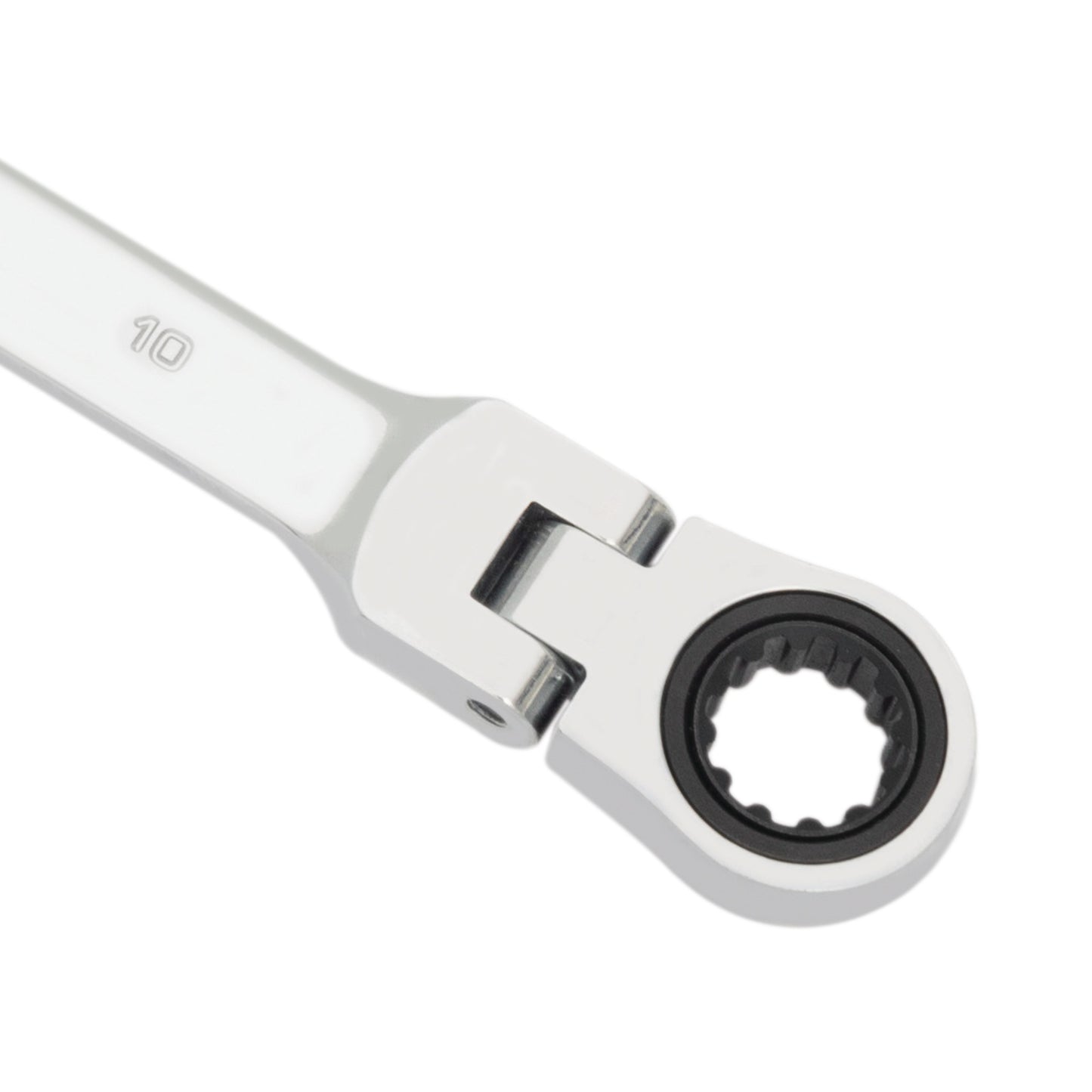 8mm x 10mm Flex-Head Double Box-End Deep Universal Spline Ratcheting Wrench