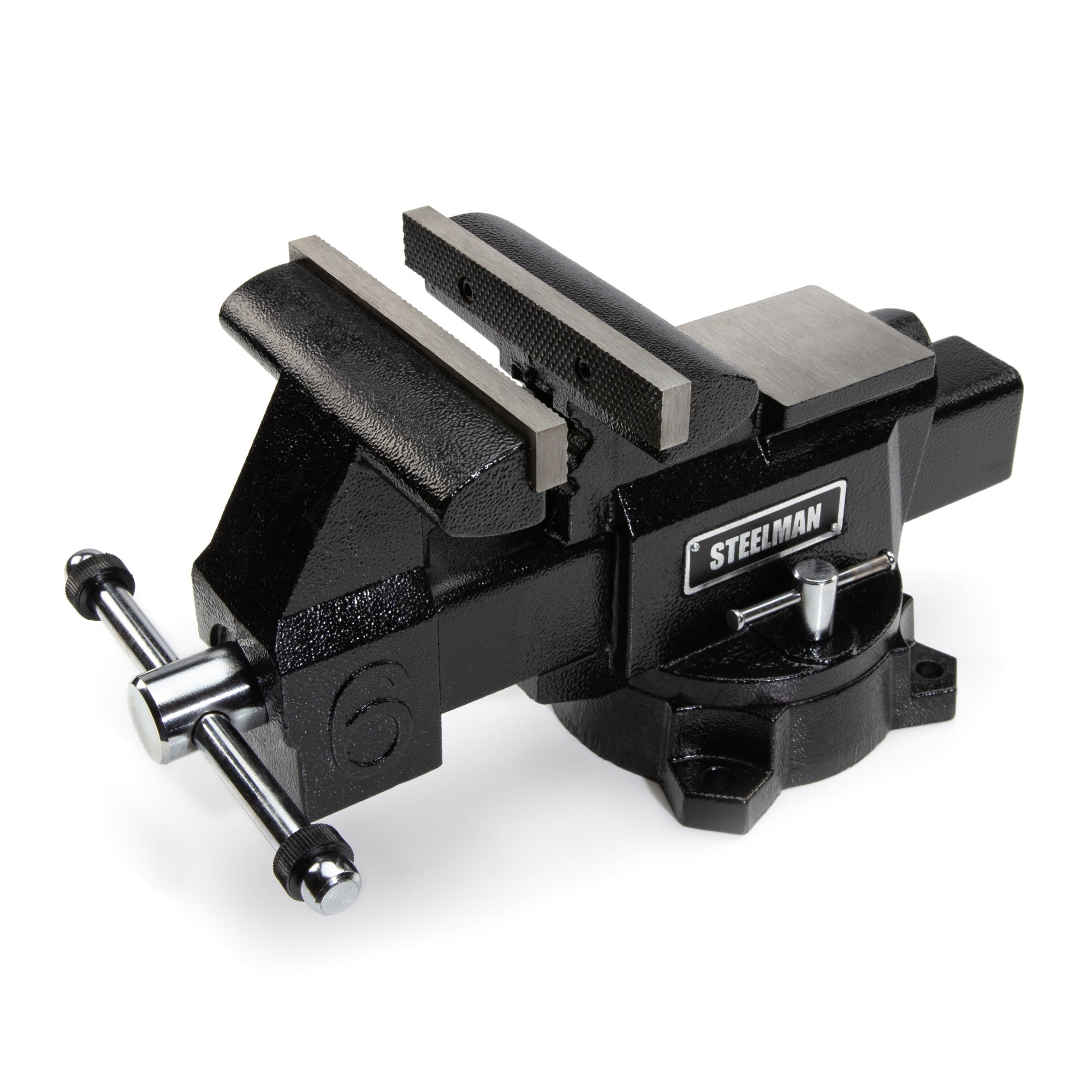 Steelman 6-Inch Swivel Base Bench And Vise With Built-In Anvil