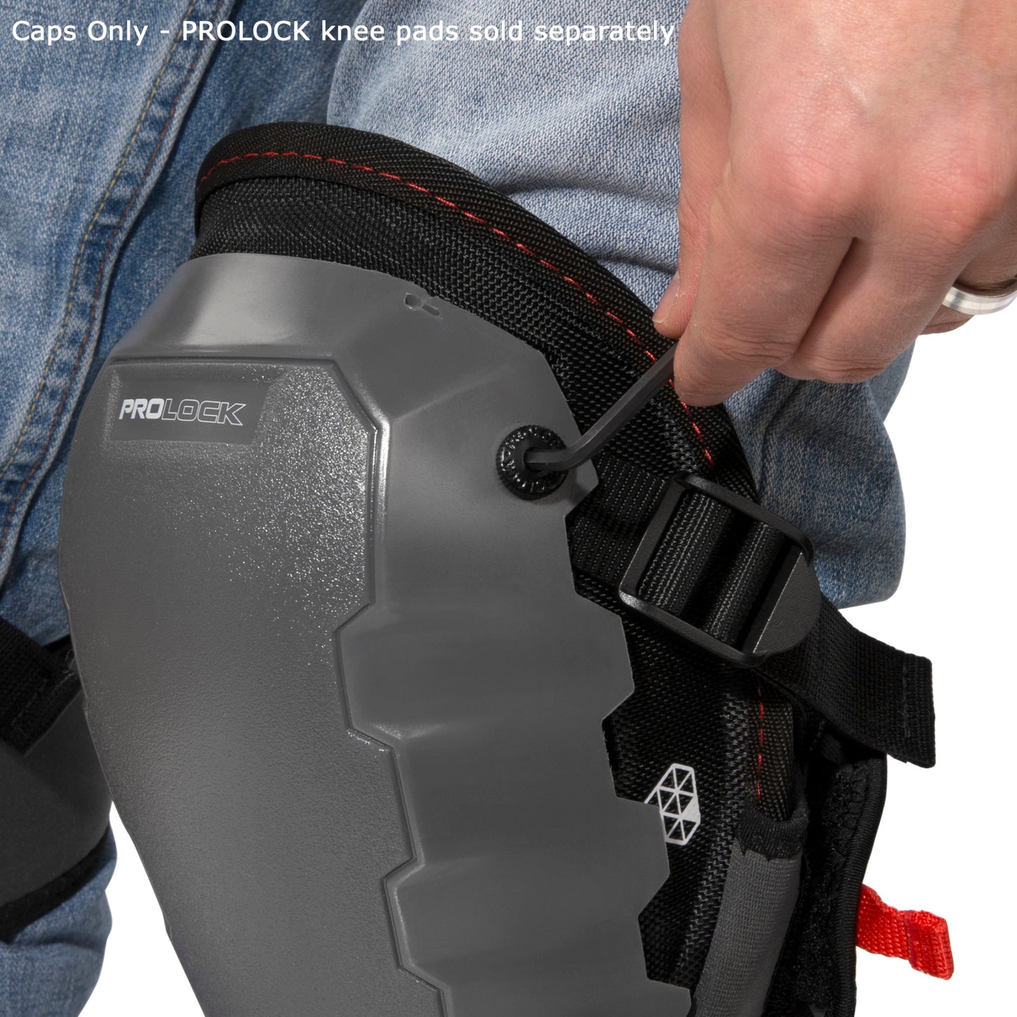 Non-Marring Cap Attachment for PROLOCK Knee Pads (1 pair, caps only)