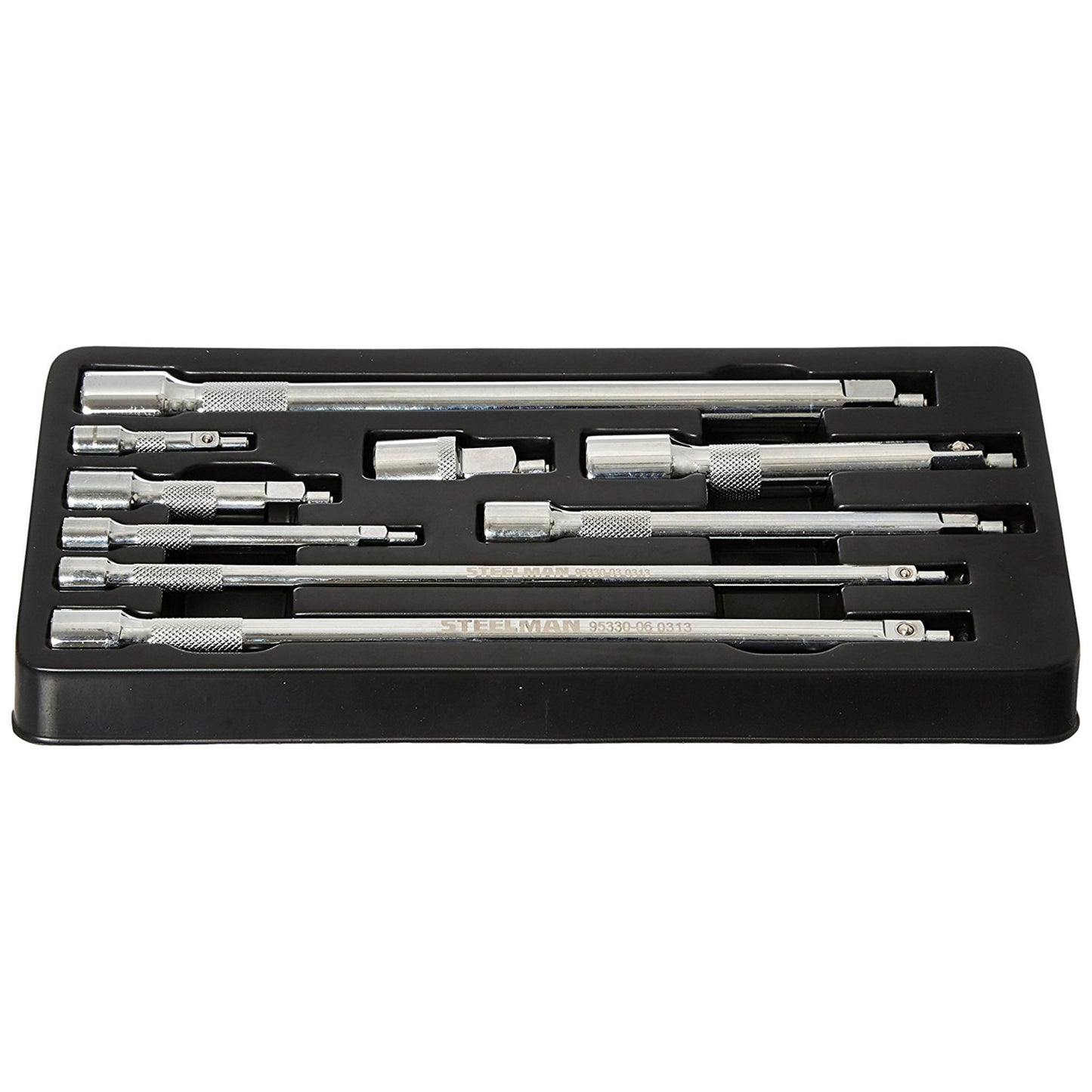 Steelman 9-Piece Magnetic Extension Bar Set 1/4, 3/8, And 1/2-In
