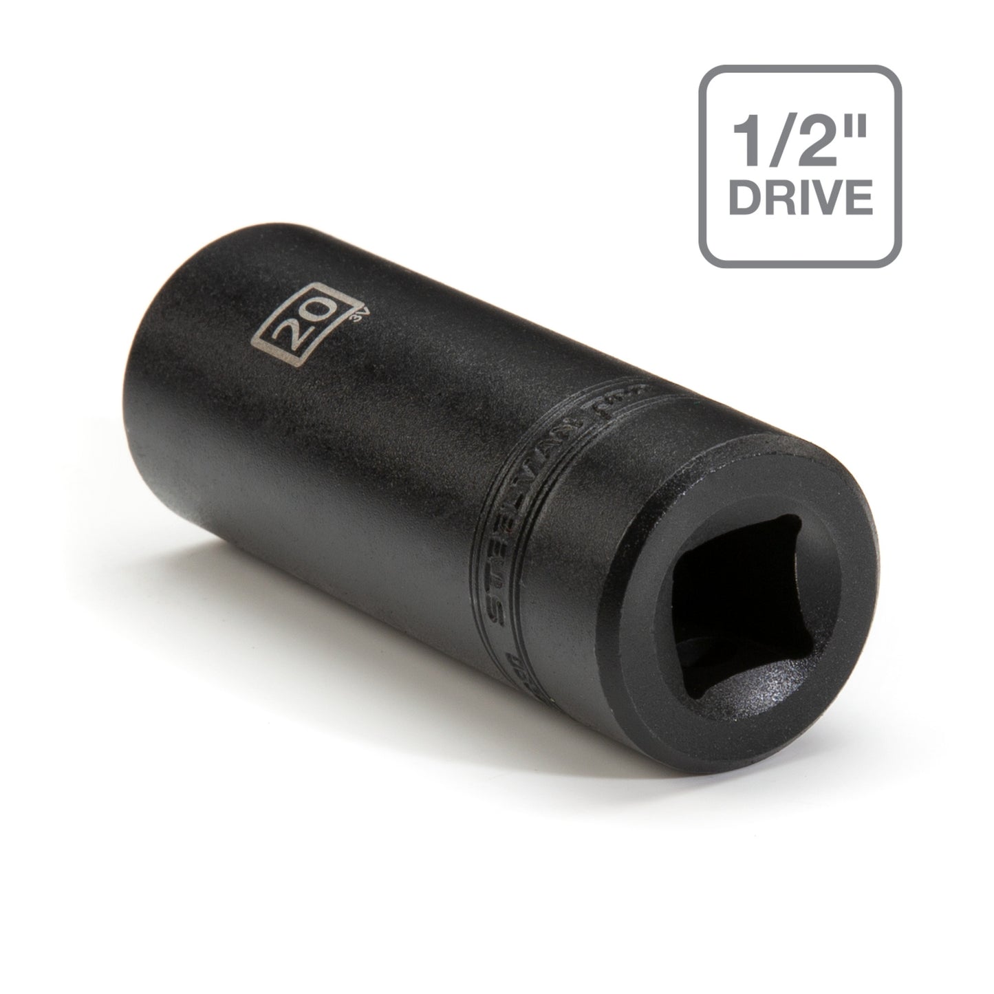 1/2-Inch Drive x 20mm Deep 6-Point Impact Metric Single Socket
