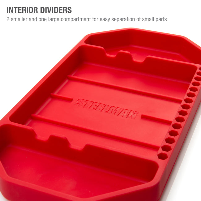 Small 10.6 x 5.3-inch Silicone Tool and Hobby Tray