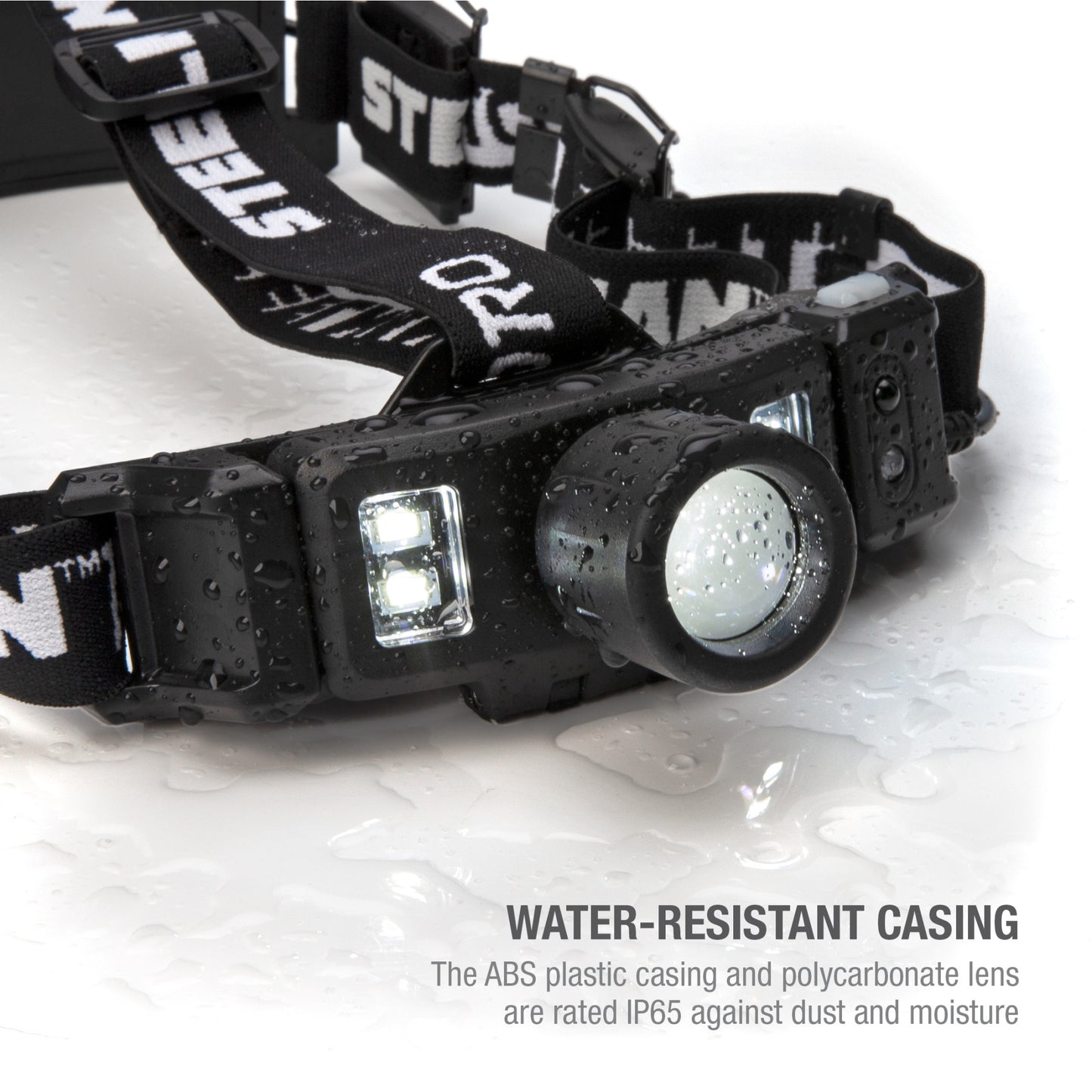 Motion-Activated Rechargeable Focusing Headlamp with Rear Safety Light