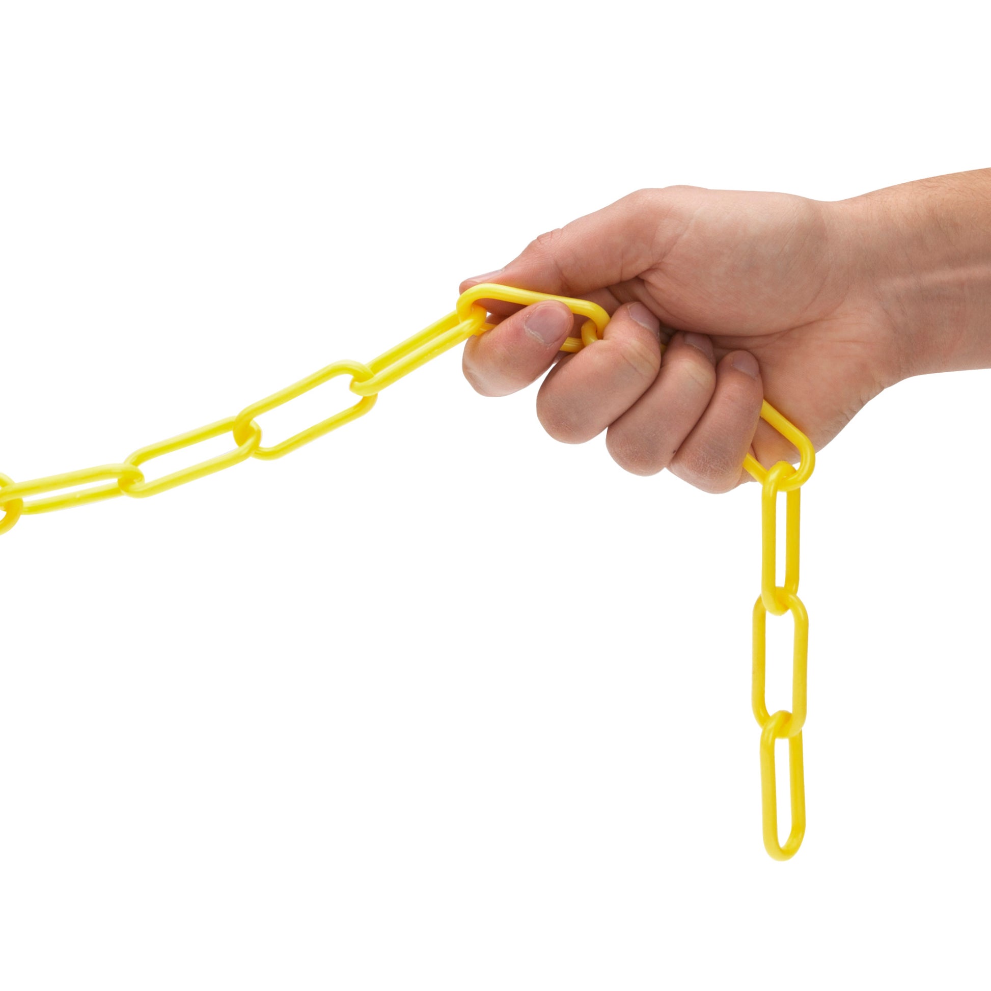 PLASTIC CHAIN, Yellow, Chain Size: 2, Trade Size: #8, Chain Length: 100'  Box