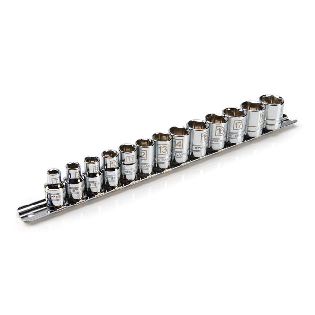 13-Piece 3/8-inch Drive Shallow Depth 6-Point Metric Chrome Socket Set