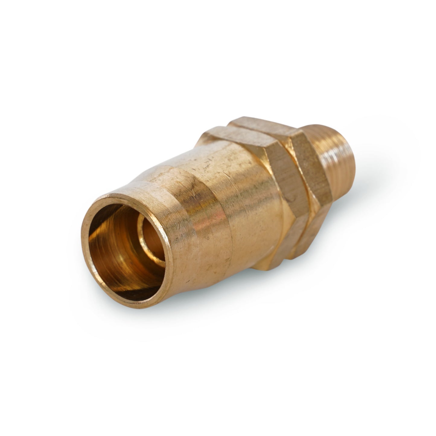 3/8-Inch ID Reusable Barbed Brass Pneumatic Hose Fitting