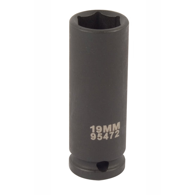 1/2-Inch Drive x 19mm Deep Well 6-Point Metric Impact Socket