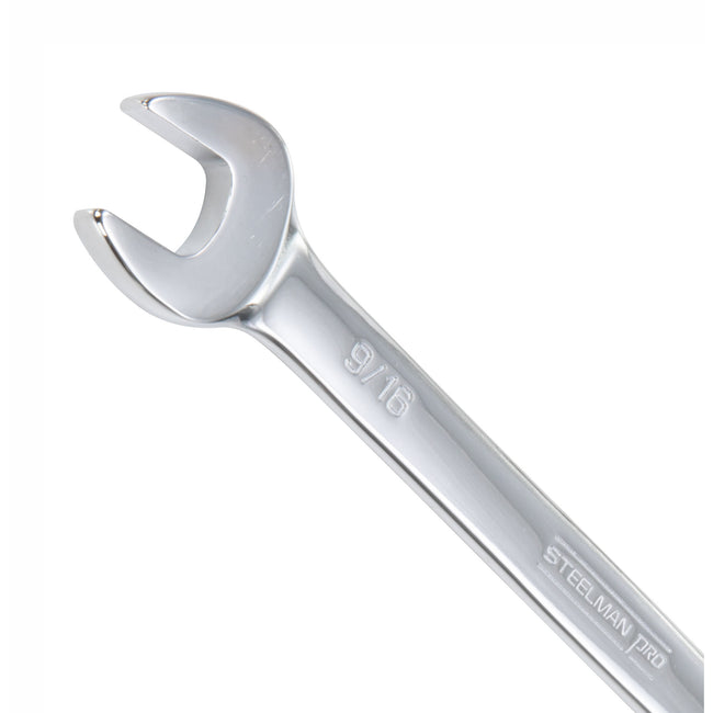 9/16-Inch SAE Combination Wrench with 6-Point Box End