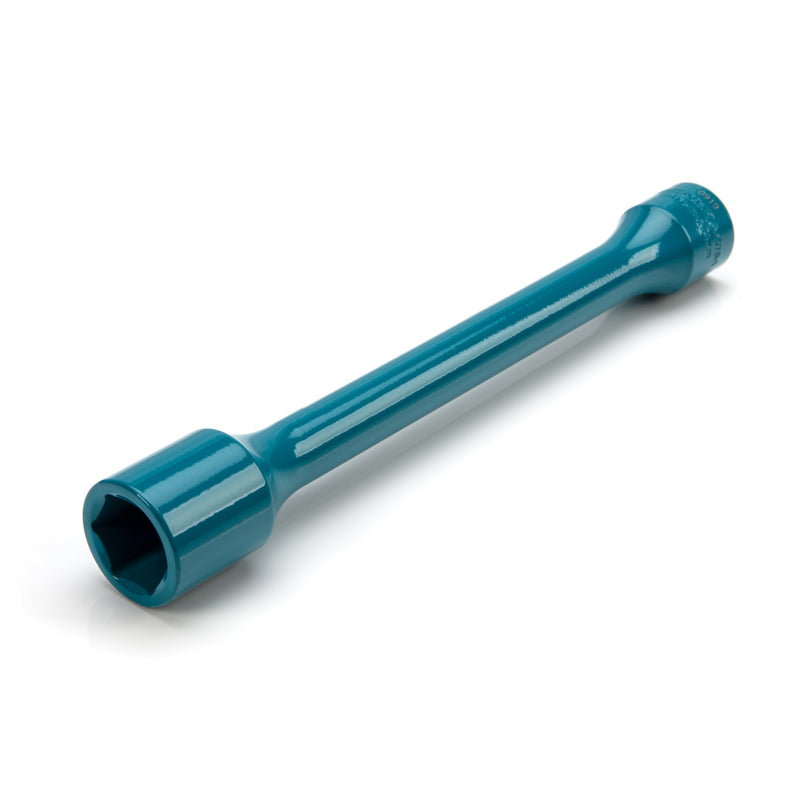 The STEELMAN 1/2-Inch Drive x 21mm Torque Stick prevents damage caused by over-tightening lug nuts. This 8 5/8-inch torque stick is machined to a maximum torque of 150 ft-lb. Additional force causes it to flex and absorb the extra impact.