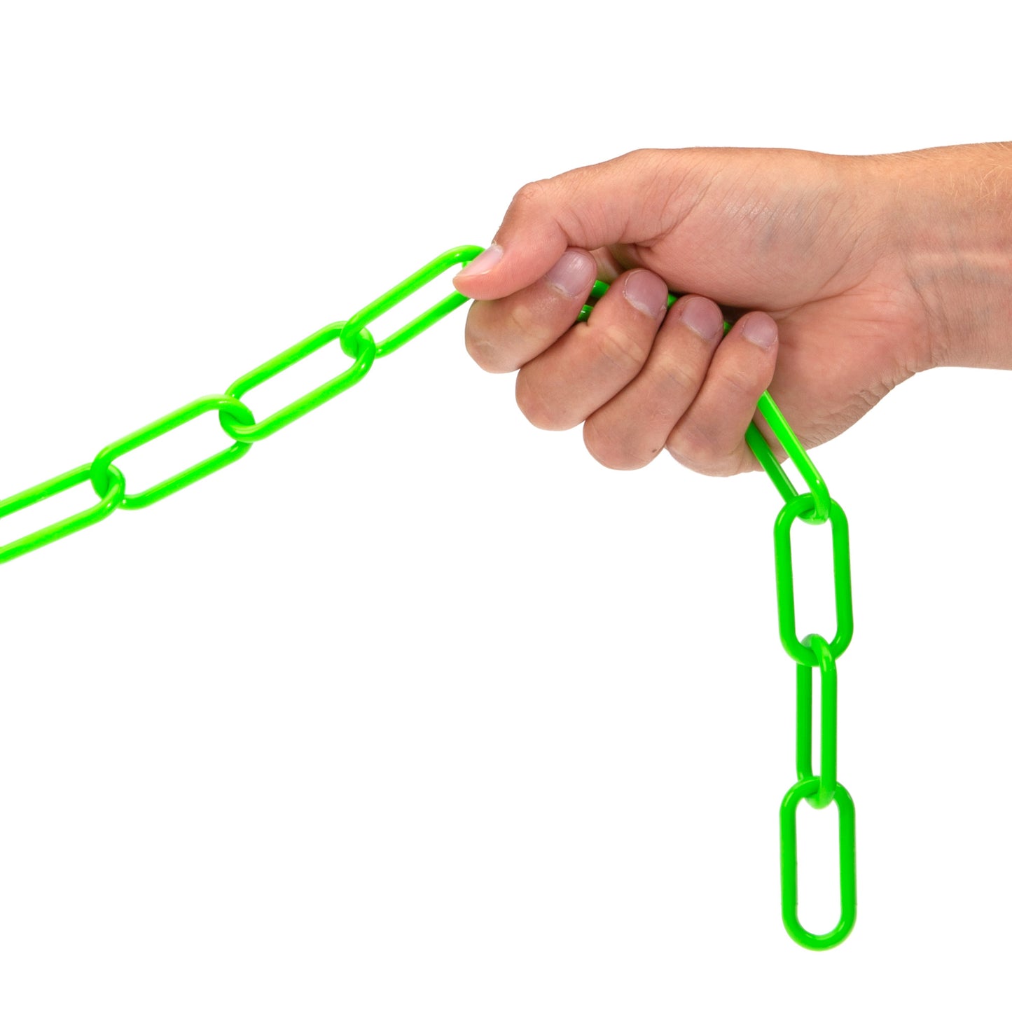 100-Foot Green Plastic Safety Barrier Marker Chain