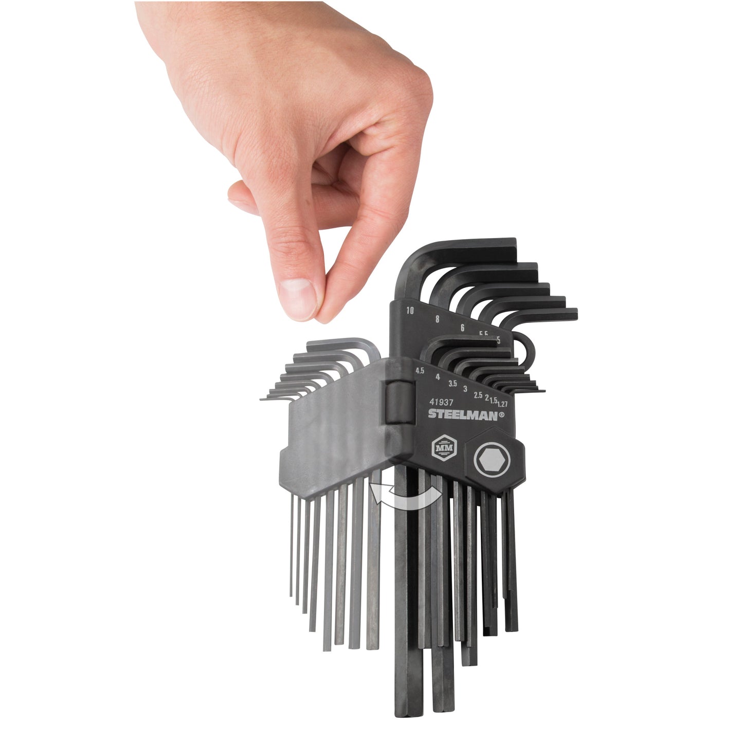 26-Piece Long Arm Hex Key Inch/Metric Wrench Set