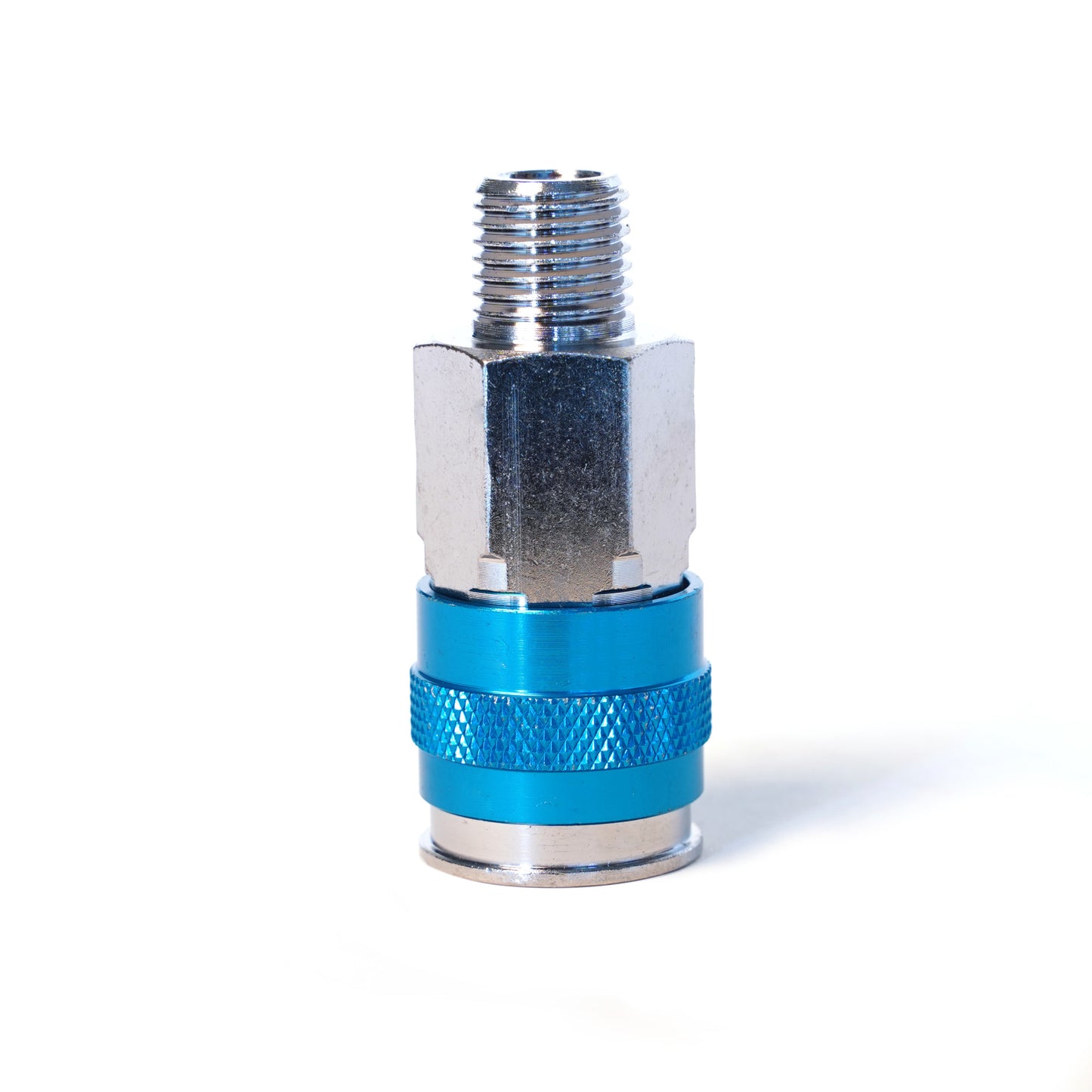 1/4-Inch Plated Brass 3-in-1 Universal Quick Disconnect Coupler with 1/4-Inch Male NPT Threads