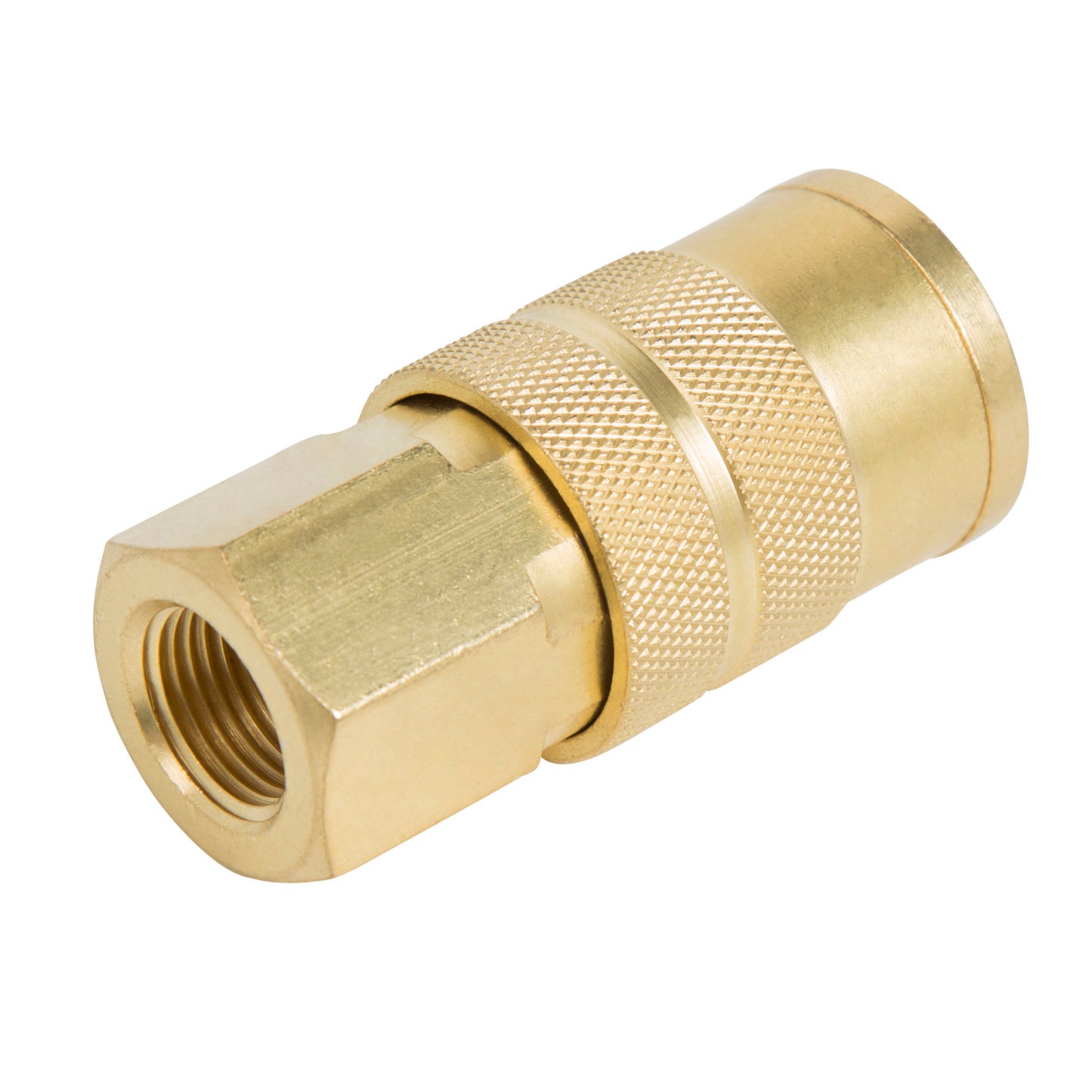 1/2-Inch Industrial Brass Quick Disconnect Coupler 3/8-Inch Female NPT 5-Pack
