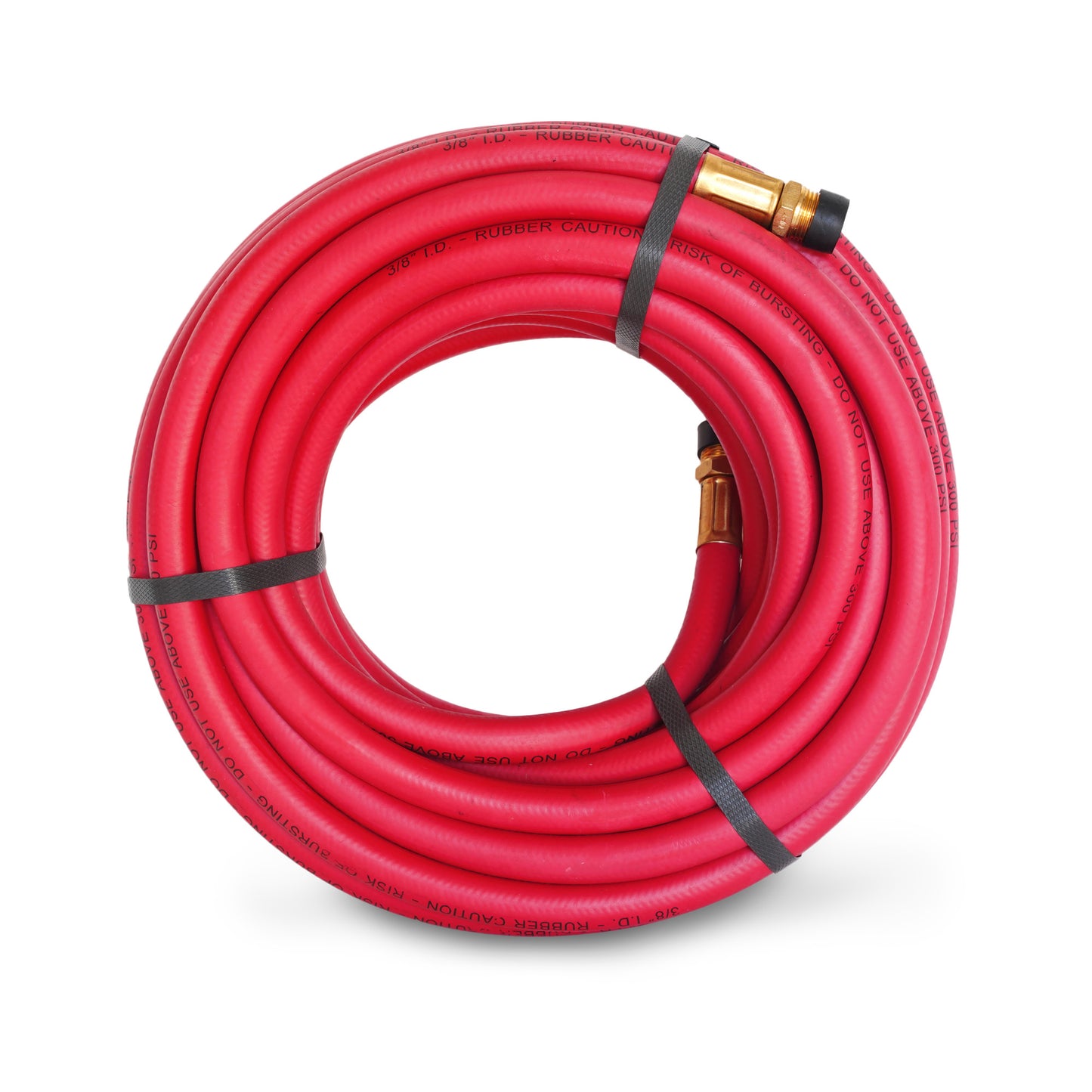50-Foot x 3/8-Inch ID Rubber Air Hose for Pneumatic Tools